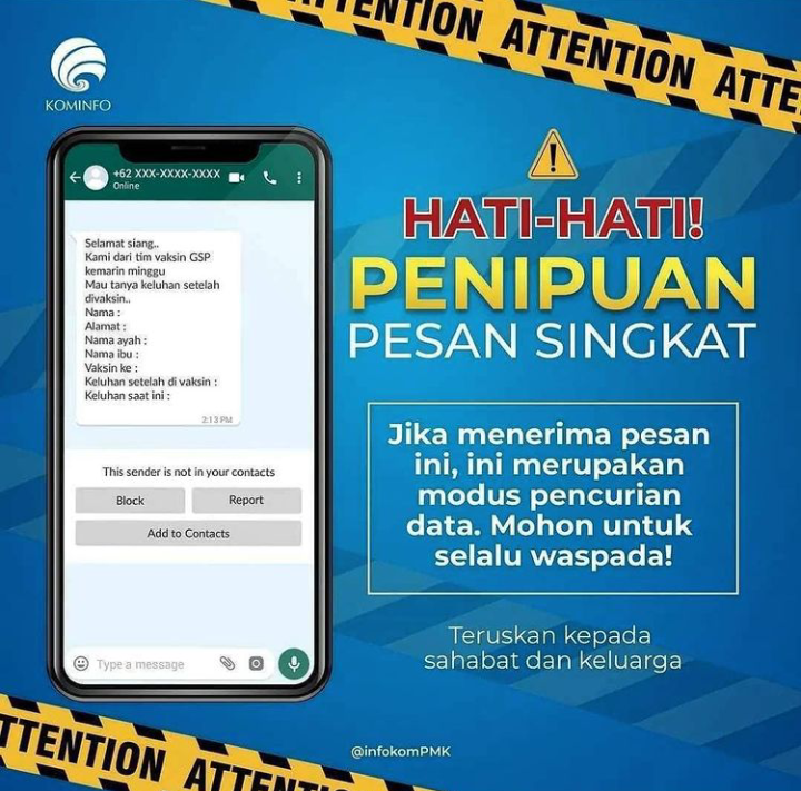 Yuk, ikut sebarkan informasi ini ke orang-orang terdekat kita