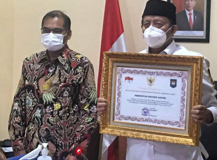 Pemprov Banten Raih Penghargaan Penyelesaian Tindak Lanjut Hasil Pengawasan Secara Tepat Waktu