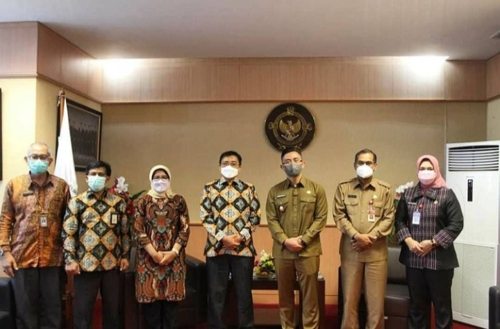 Kepala Kantornya Resmi Serah Terima Jabatan, Kanwi BPK RI Disambangi Wagub Andika