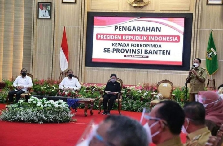 Capaian Provinsi Banten Yang Dilaporkan Gubernur WH kepada Presiden Jokowi