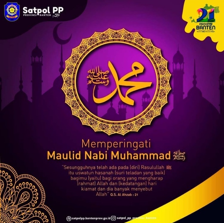 Satpol PP: Selamat memperingati Maulid Nabi Muhammad SAW.