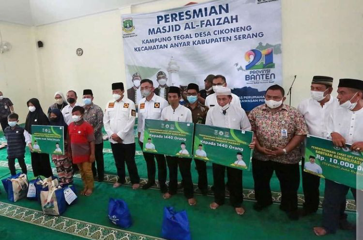 Resmikan Masjid, Gubernur Banten : Jangan Lupakan Ibadah
