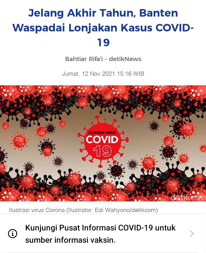 Banten Waspada Lonjakan Kasus Covid-19