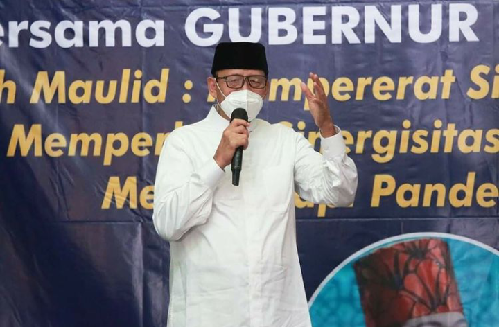 Hadiri Muludan, Gubernur Banten Ajak Ikhtiar Tetap Laksanakan Protokol Kesehatan