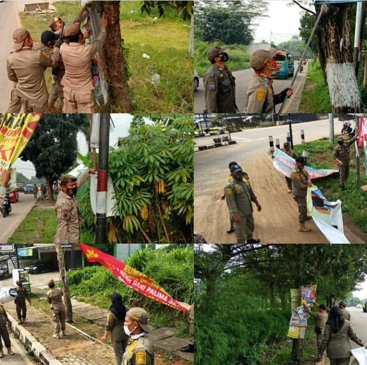 Penertiban Wiramarga dalam rangka Cipta Kondisi Trantibum wilayah Kota Serang