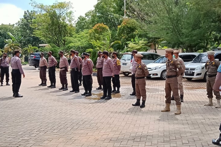 Pengamanan Audensi Mahasiswa Dengan Kadis ESDM Banten