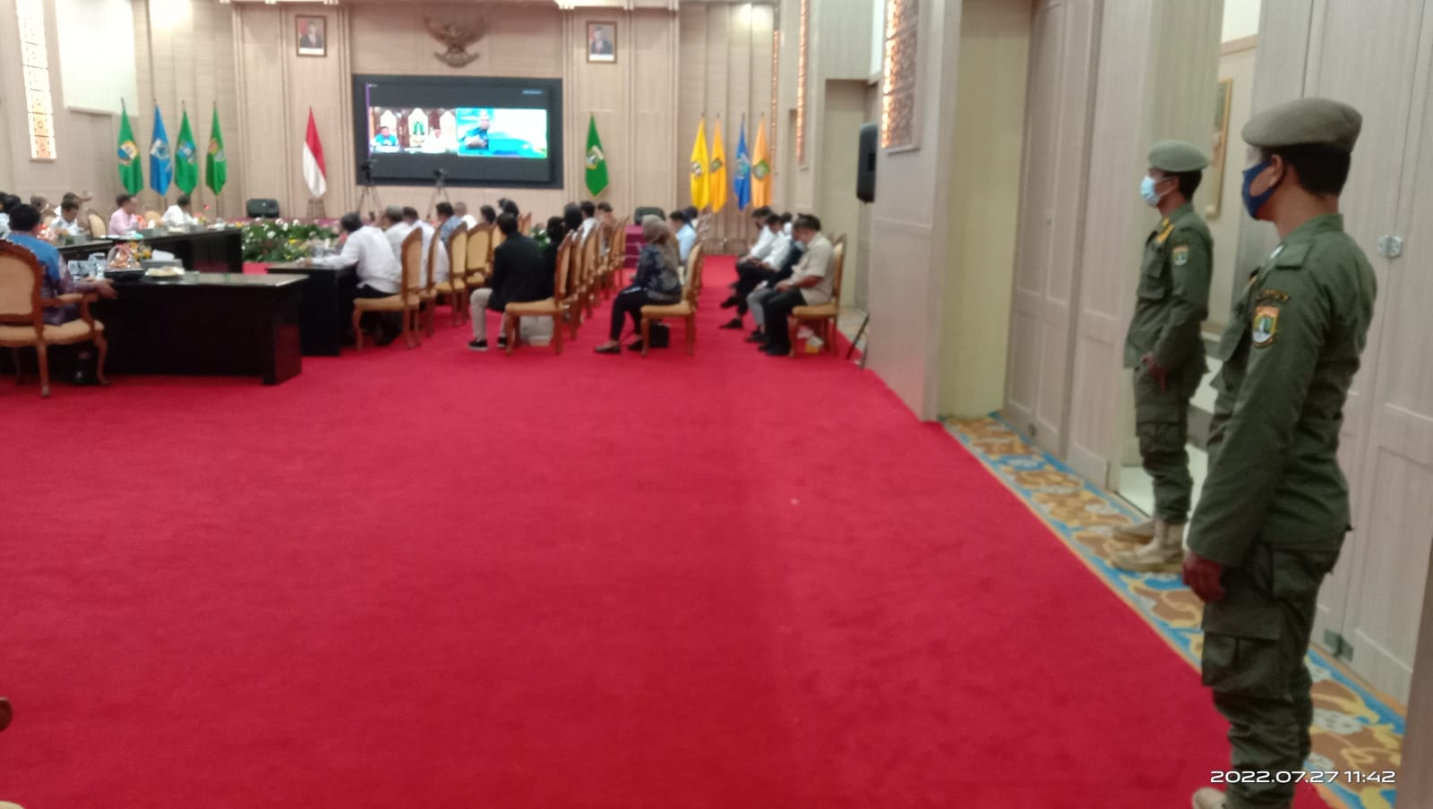 Satpol PP Provinsi Banten Melakukan Pengamanan Pengawalan Rakor Pusat dan Daerah.