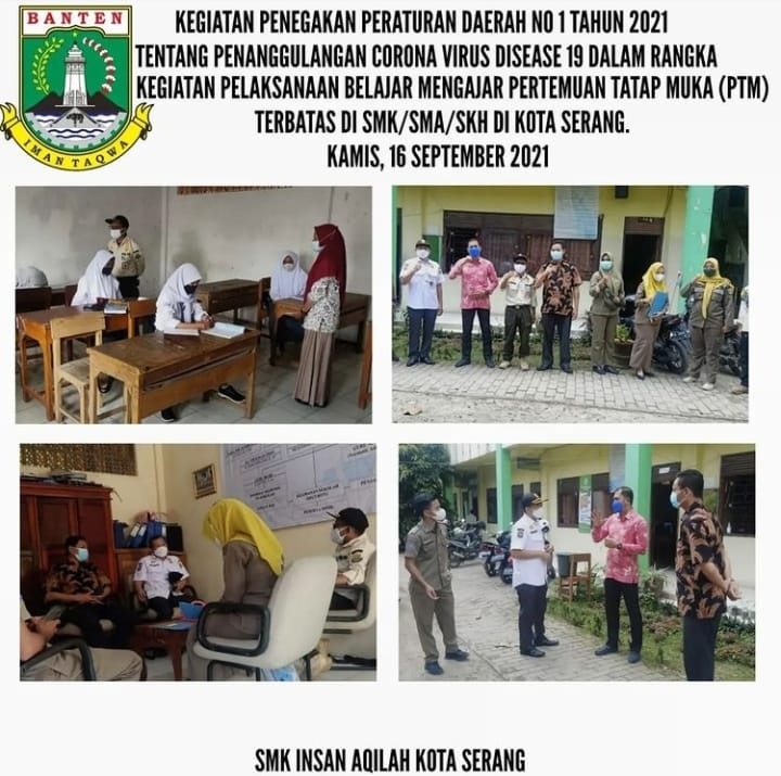 Kegiatan Belajar Mengajar Tatap Muka Terbatas di SMA/SMK/SKh di Kota Serang