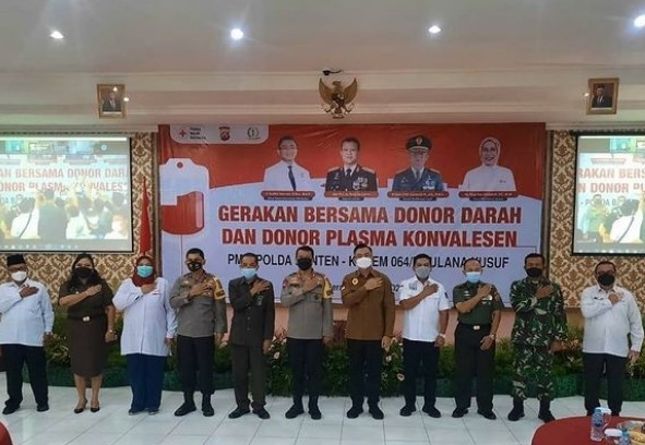 Wagub Banten Apresiasi Gerakan Donor Darah oleh PMI, Polda & Korem 064 MY