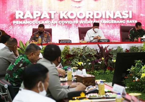 Penanggulangan Covid-19: Gubernur Banten Apresiasi Soliditas Polri, TNI, Pemda, dan Masyarakat
