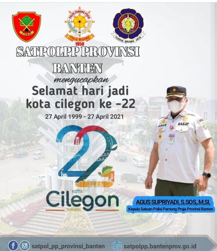 Selamat hari jadi Kota Cilegon Ke-22 Tahun 2021