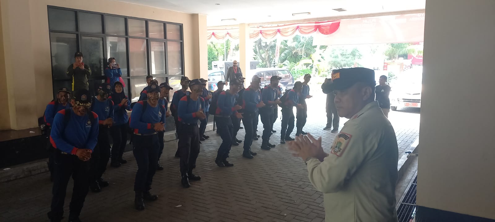 Prosesi Pembaretan Anggota Damkar Provinsi Banten