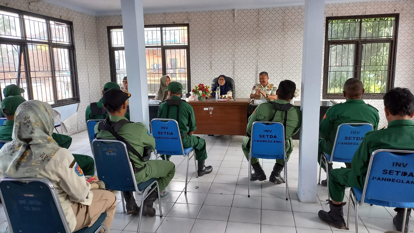 Satpol PP Provinsi Banten Melaksanakan Kunjungan Lapangan Terkait Aplikasi Sim Linmas.