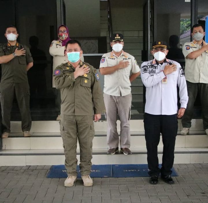 Bernhard E Rondonuwu melakukan kunjungan kerja ke kantor Satpol PP Provinsi Banten