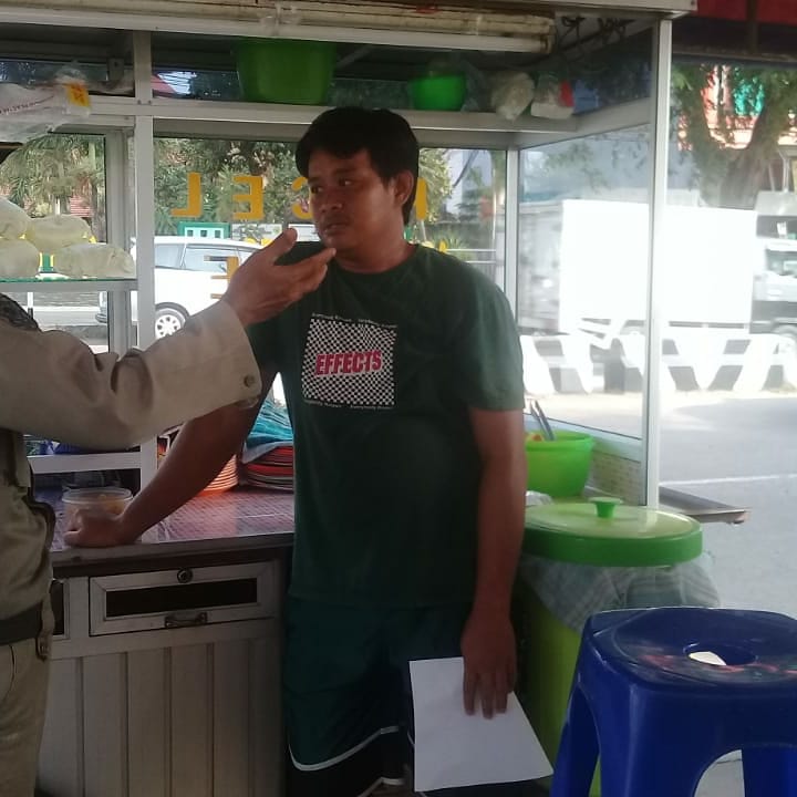 Pemberian surat teguran kepada para PKL