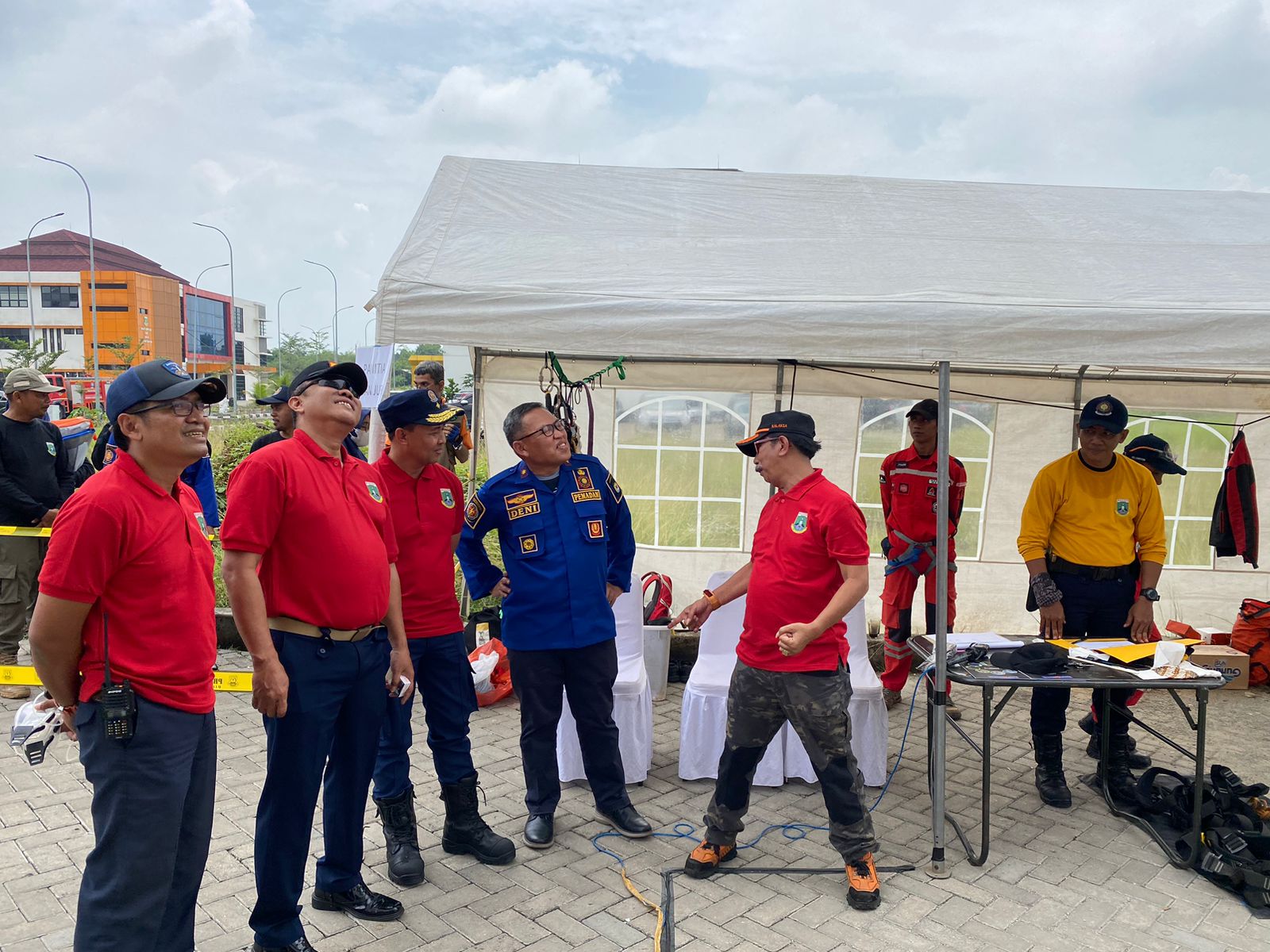 Kasatpol PP Provinsi Banten  Agus Supriyadi Meninjau Kegiatan Skil Competition