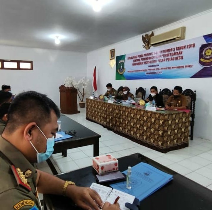 Sosialisasi Perda Provinsi Banten Nomor 3 Tahun 2018 tentang Perlindungan dan Pemberdayaan Masyarakat Pesisir 