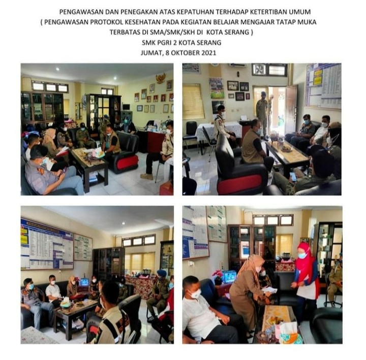 Pengawasan Protokol Kesehatan pada Kegiatan Belajar Mengajar Tatap Muka Terbatas di SMA/SMK/SKh di Kota Serang
